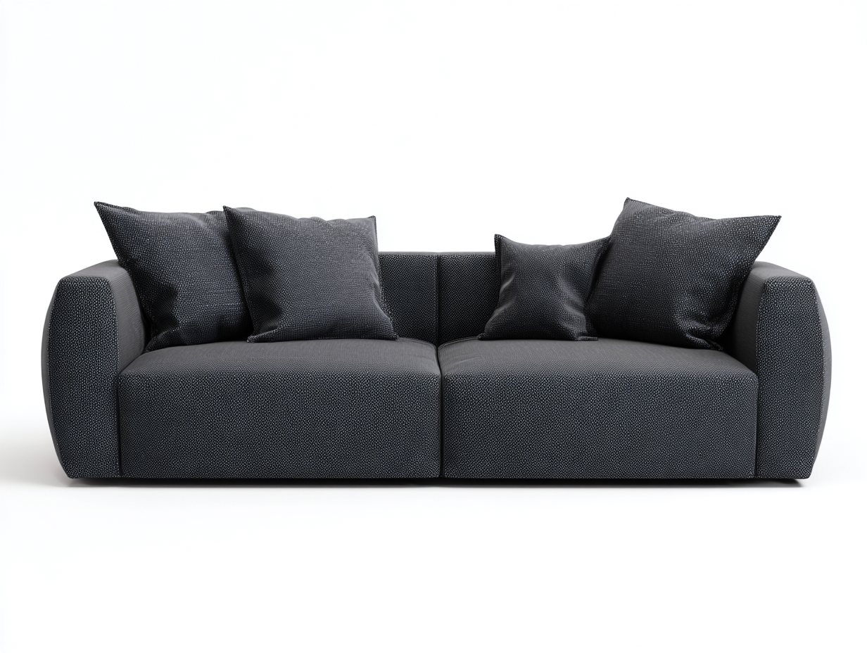 Divano a due posti-Tessuto-190x91x77 cm-Grigio-Design moderno-Lavoiacasa