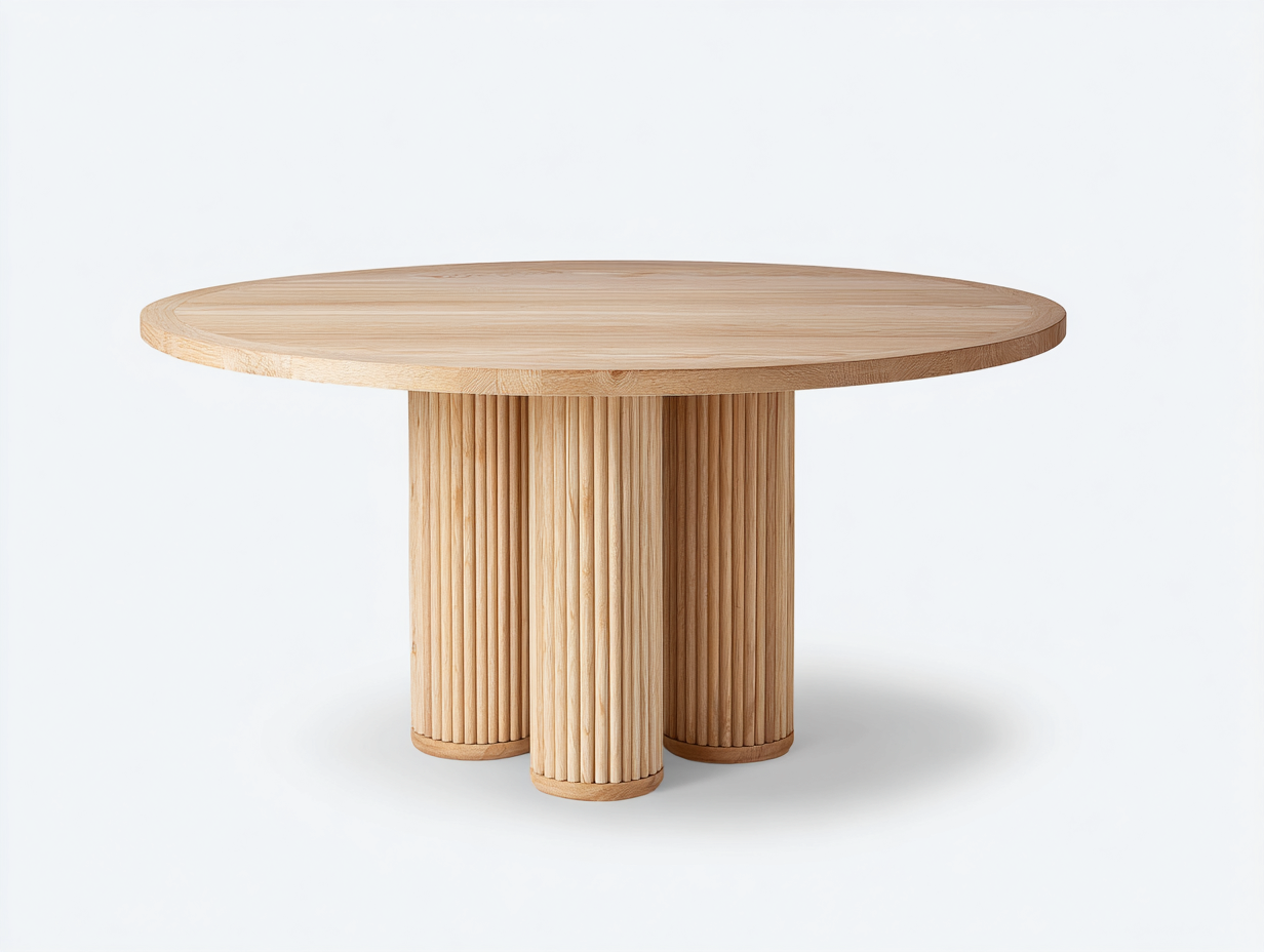 Tavolo da giardino - Legno - 130x130x76 cm - Naturale chiaro - Moderno-Lavoiacasa