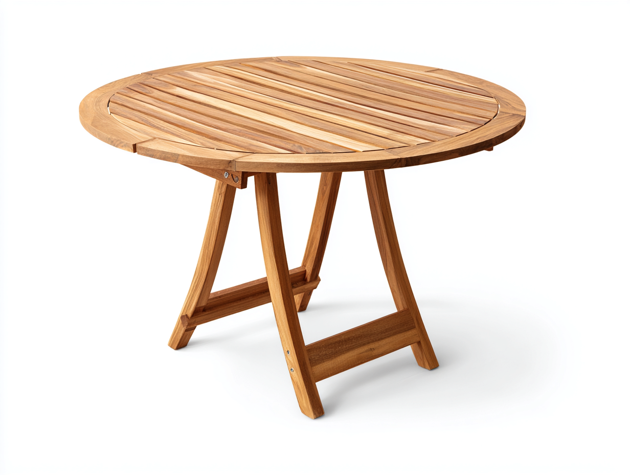 Tavolo da giardino - Legno - 110x110x74 cm - Marrone naturale - Classico-Lavoiacasa