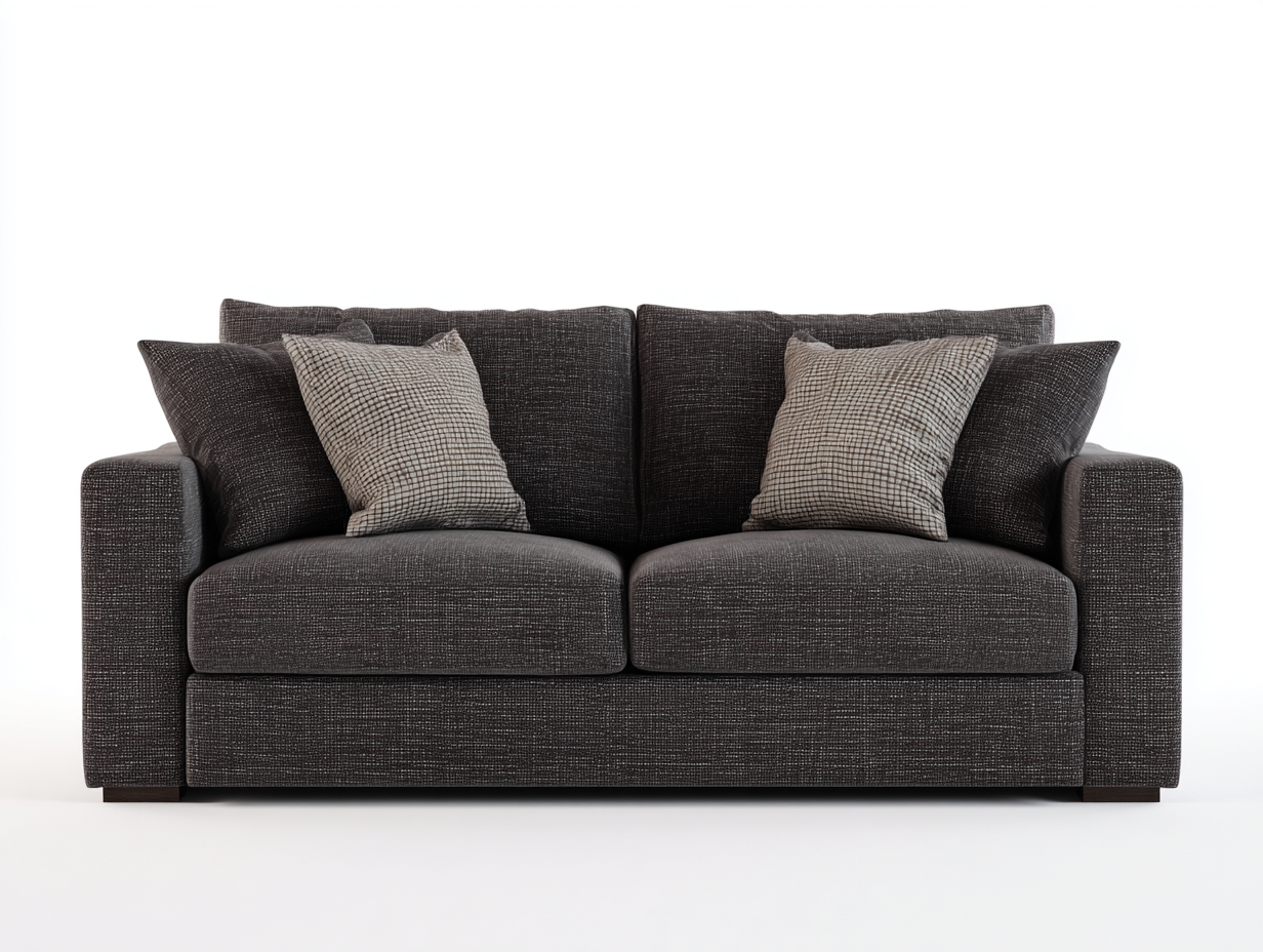 Divano a due posti-Tessuto-192x92x76 cm-Marrone-Stile moderno-Lavoiacasa