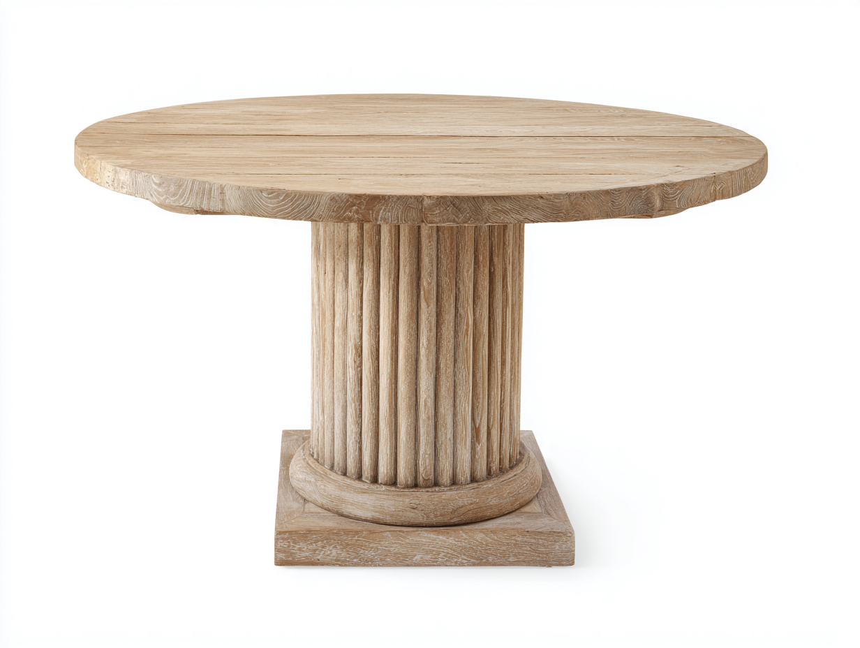 Tavolo da giardino - Legno - 110x110x76 cm - Naturale chiaro - Rustico-Lavoiacasa