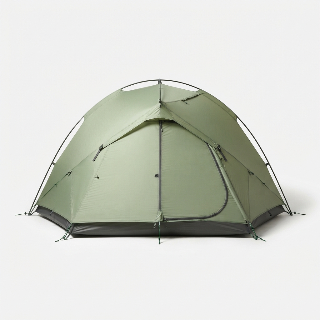 Minimalist lightgreen camping tent product image