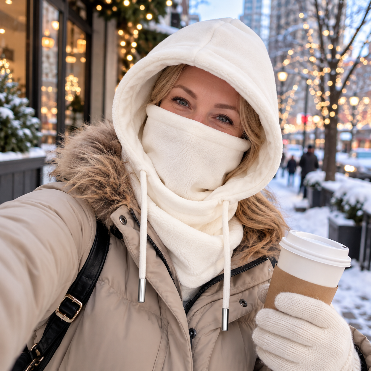 Winter fleece hood customer review