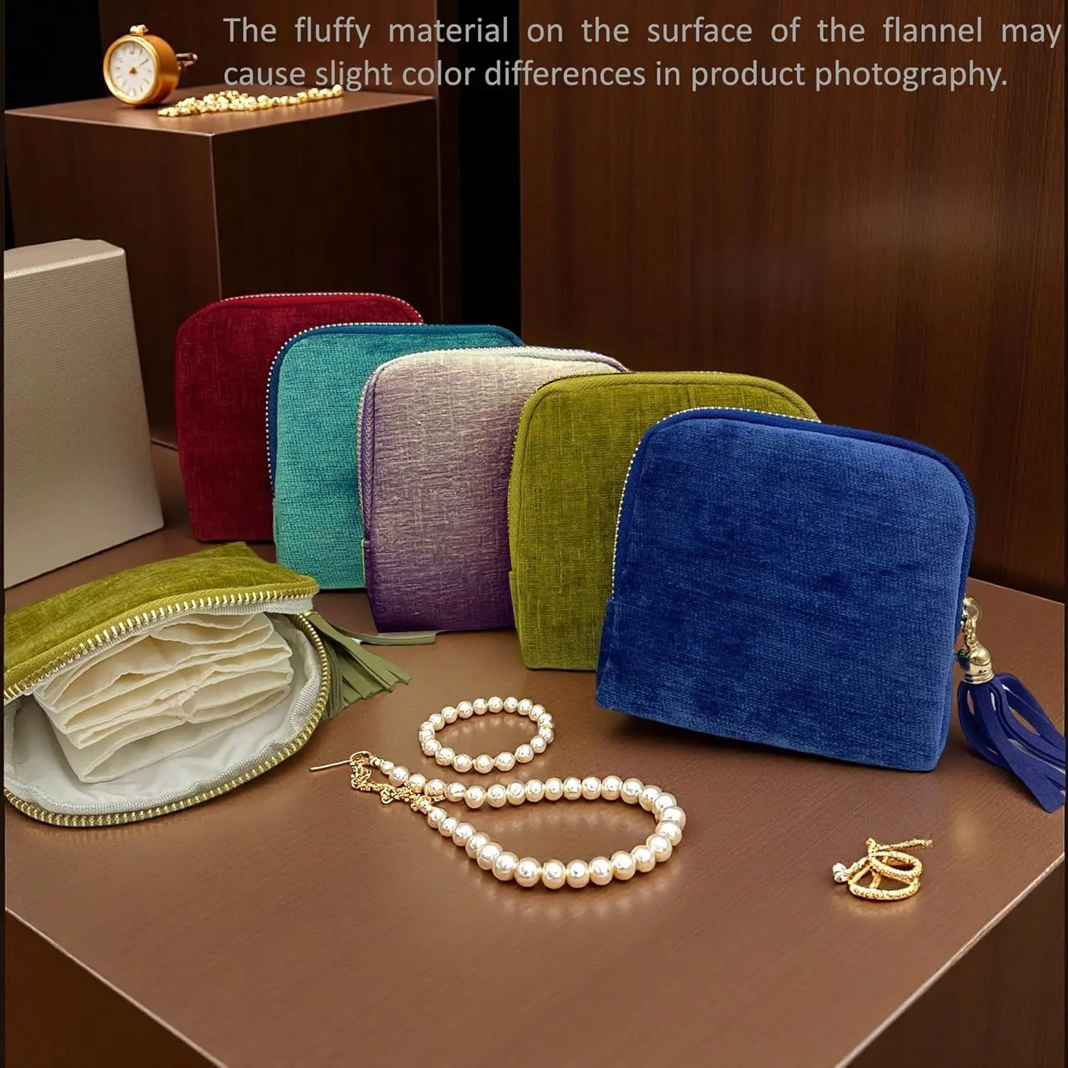 Jewelry Zippered Pocket Case Travel