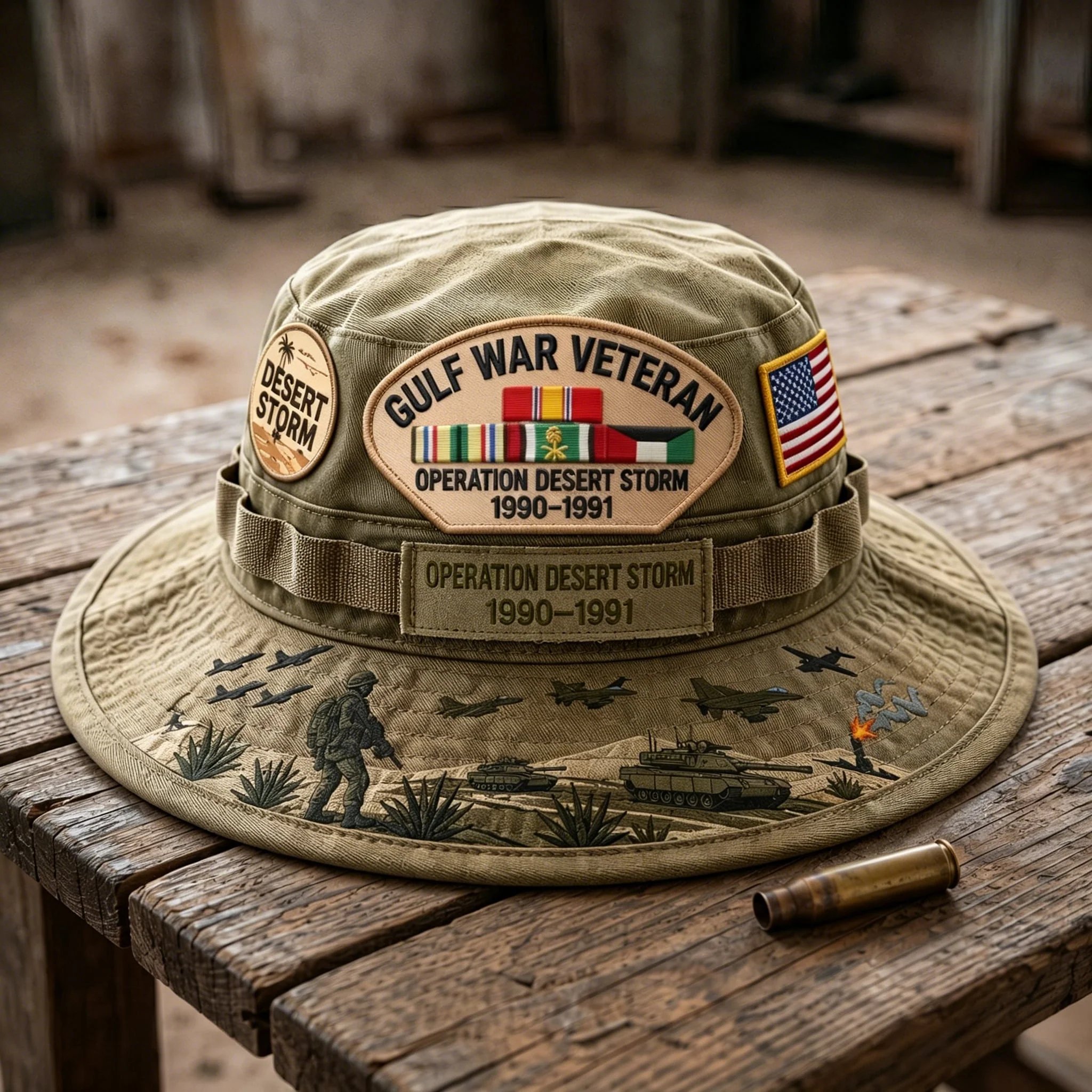 🇺🇸 Last Day Promo: 49% OFF 🎖️ - Gulf War Veteran Desert Storm Tribute Boonie Hat