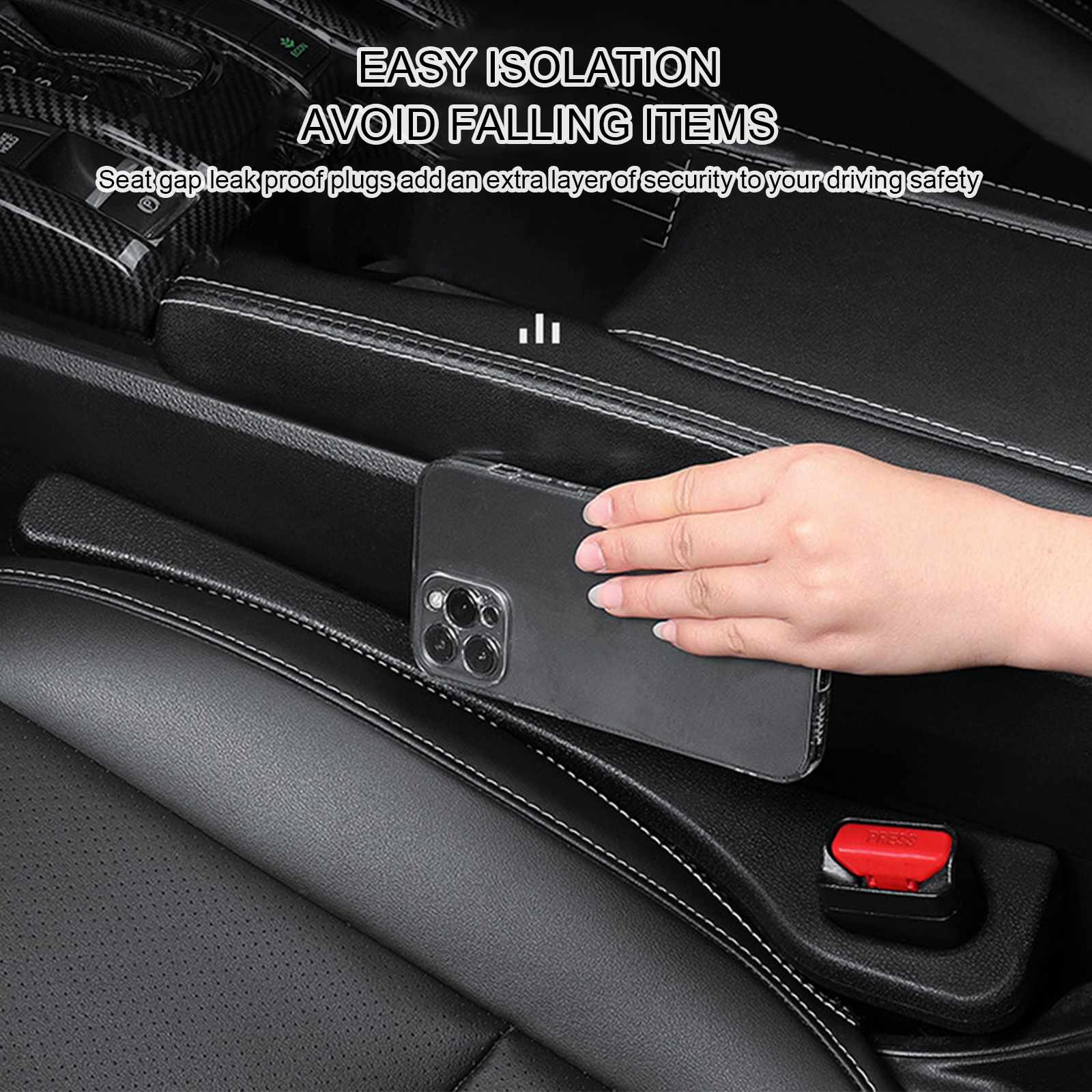 CAR SEAT GAP FILLER (2PCS)