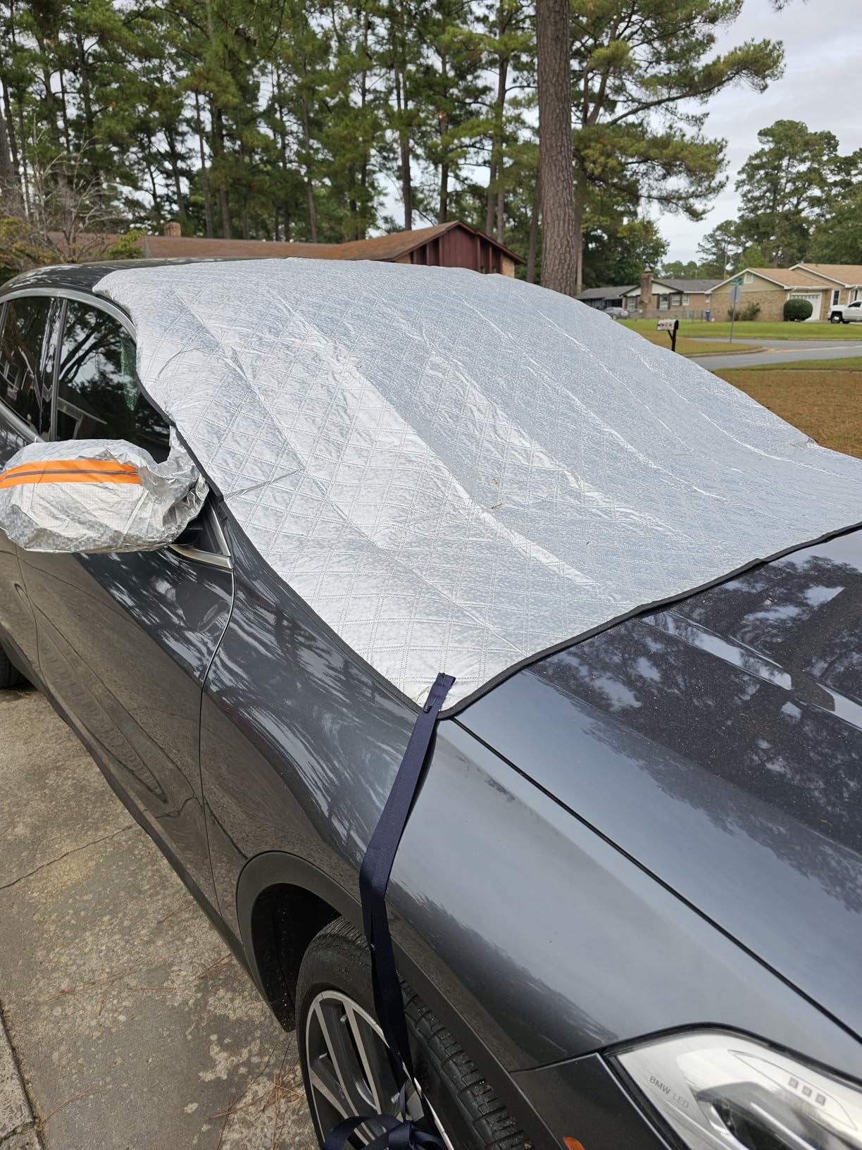 Customer winter windscreen cover photo
