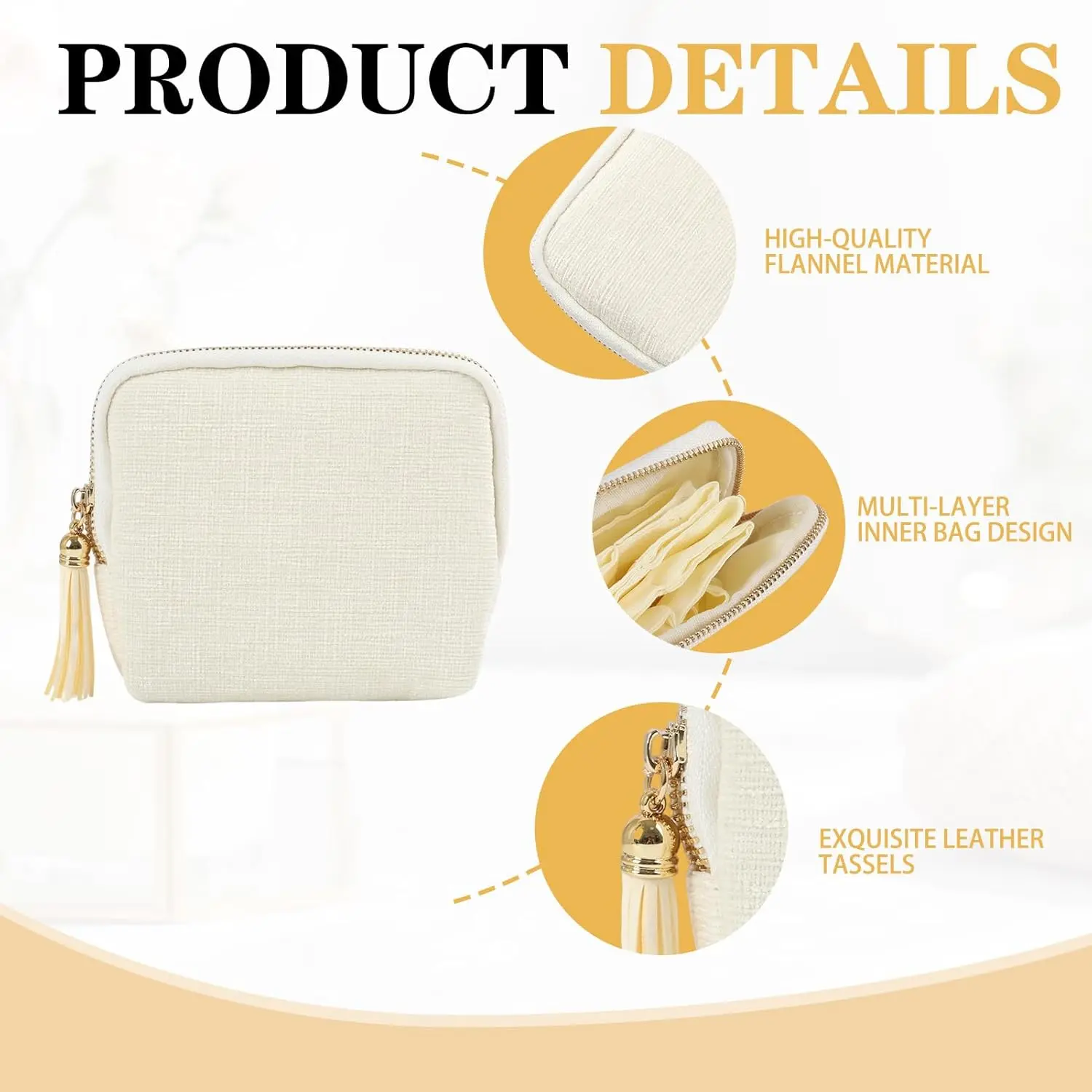 Jewelry Zippered Pocket Case Travel