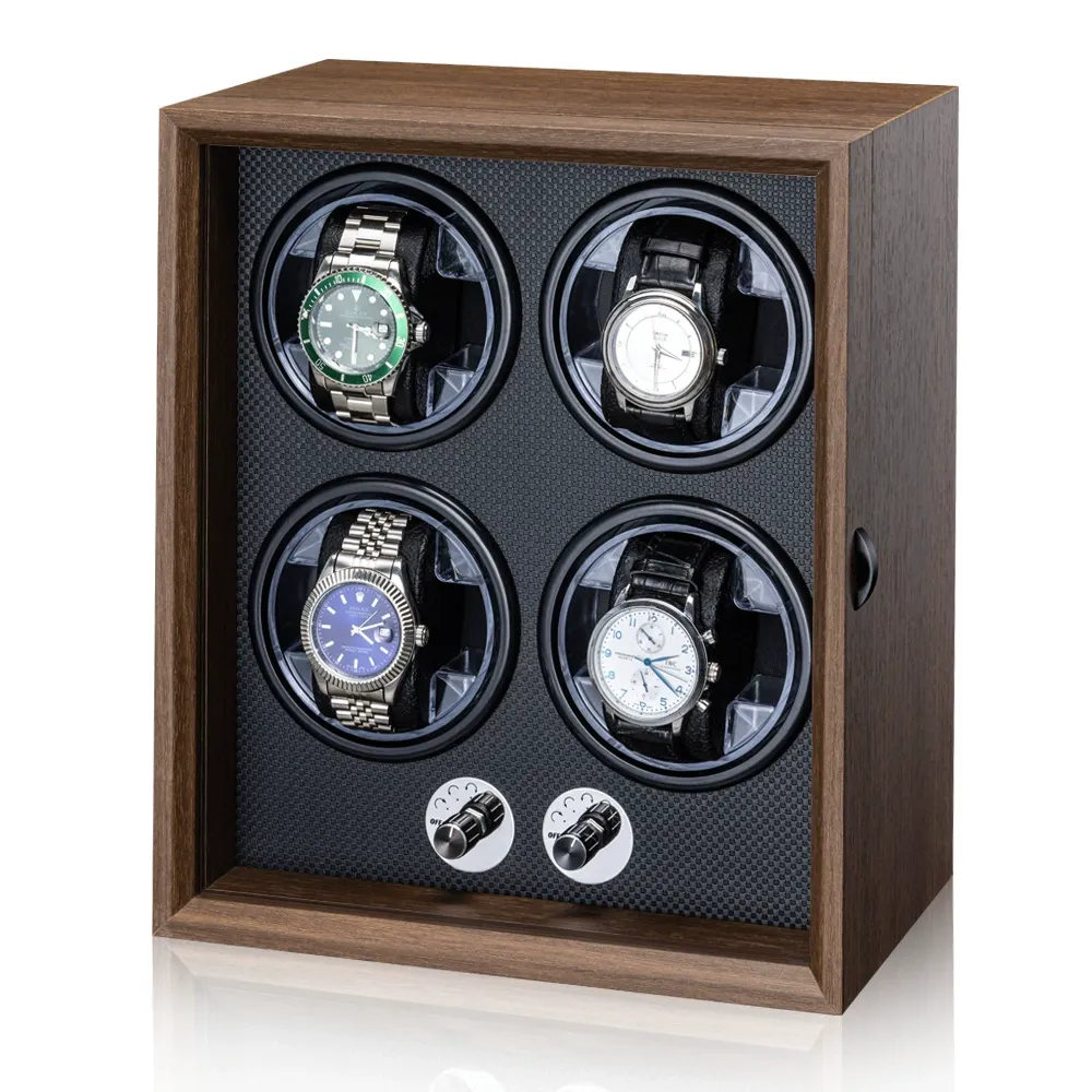 Solid wood automatic silent winding device