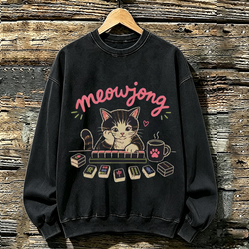 Mahjong Cat Sweatshirt