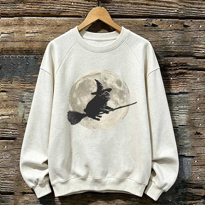 Halloween Pug Moon Sweatshirt