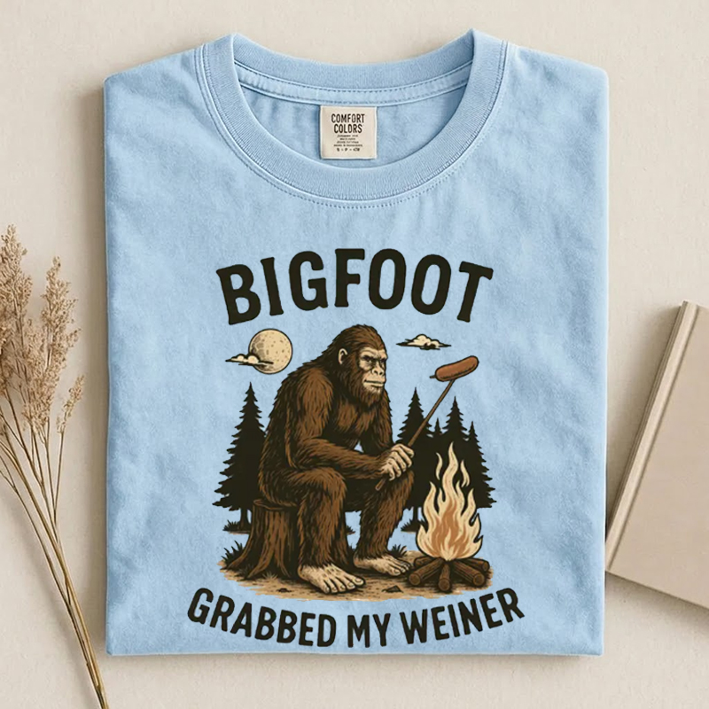 Bigfoot Grabbed My Weiner T-shirt