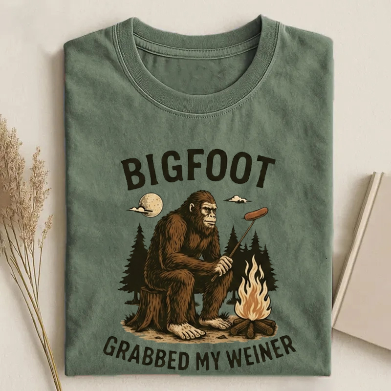Bigfoot Grabbed My Weiner T-shirt
