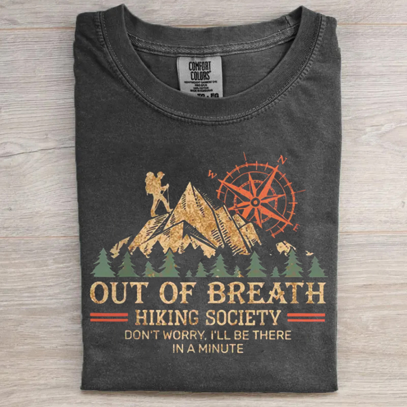 Out Of Breath Hiking Society T-shirt