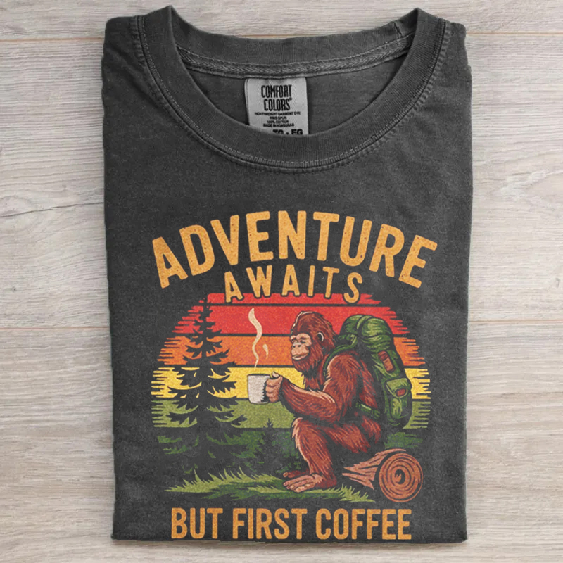 Funny Bigfoot Coffee Lover T-Shirt