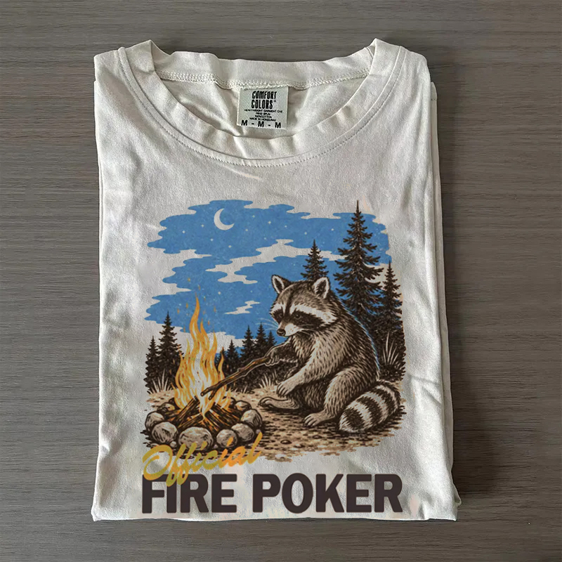 Funny Camping Raccoon Meme T-Shirt
