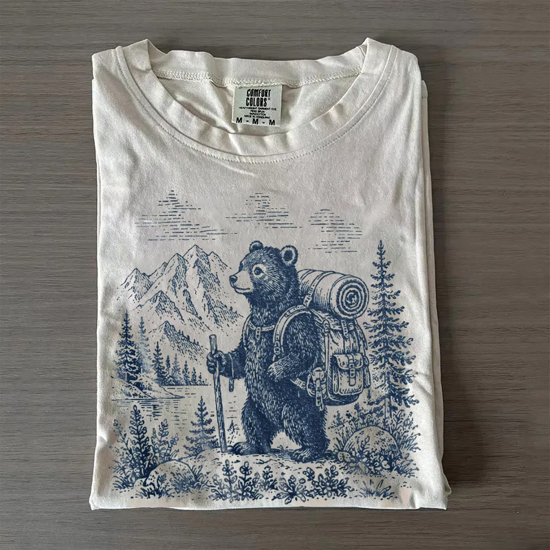 Vintage Hiking Bear T-Shirt