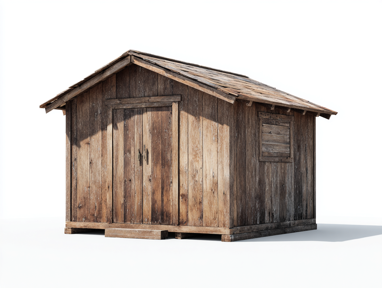 Casetas de jardín de madera marrón 240x190x225 cm para exterior - diseño rústico con puerta doble y ventana-Ravoraahaus