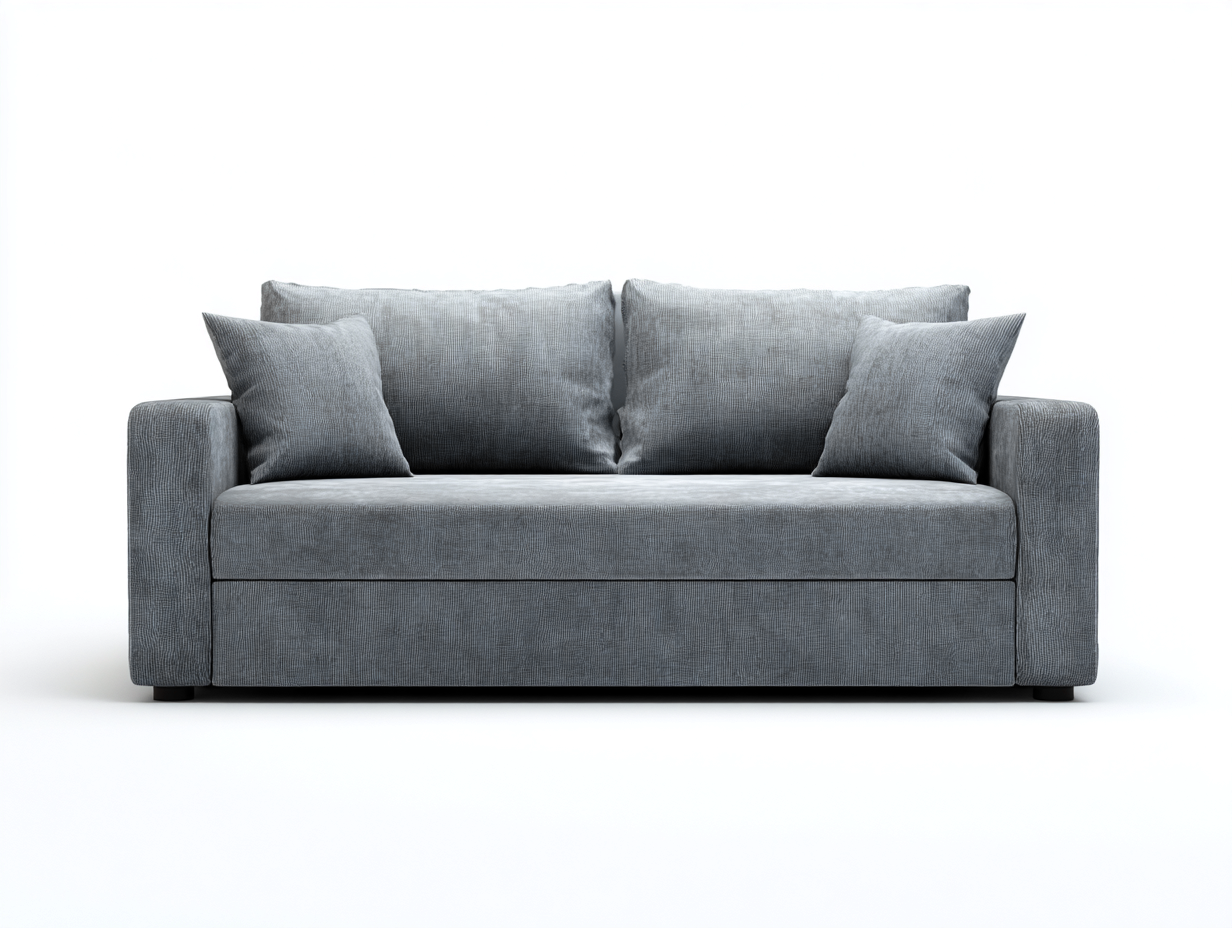 Sofás 2 plazas de tela 185x90x82 cm - gris azulado - diseño moderno-Sacorlonest