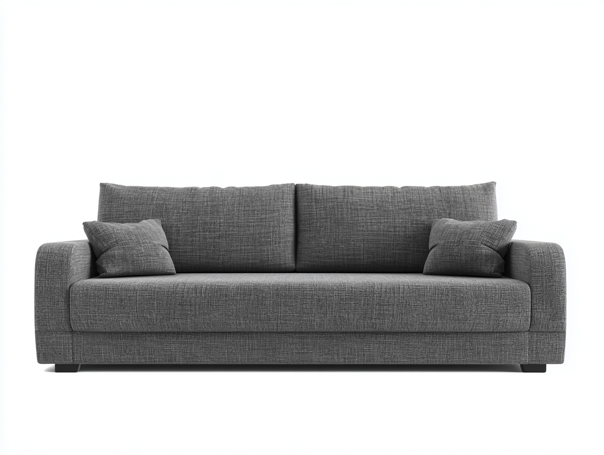 Sofás 2 plazas tapizado 192x90x80 cm - gris oscuro - diseño contemporáneo para salón-Sacorlonest