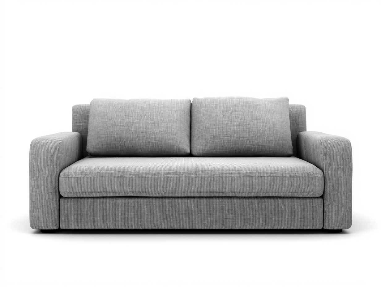 Sofás 2 plazas de tela 178x88x74 cm - gris - diseño moderno para salón-Sacorlonest