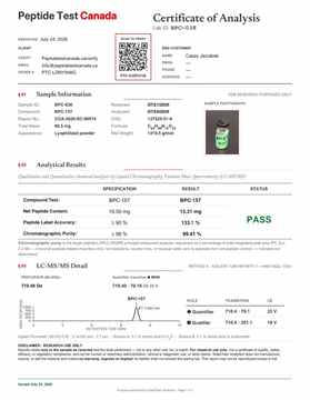 BPC-157 test report thumbnail