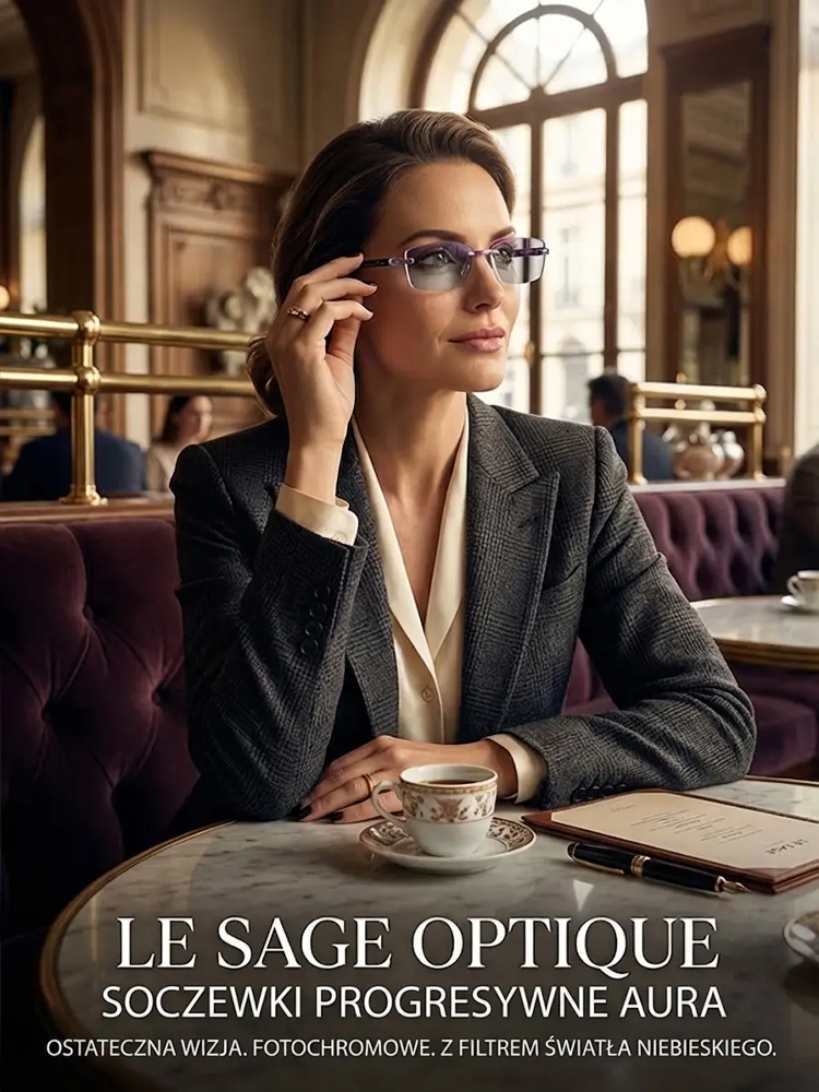 Inteligentne Okulary Progresywne 3w1 z Autofokusem -50%
