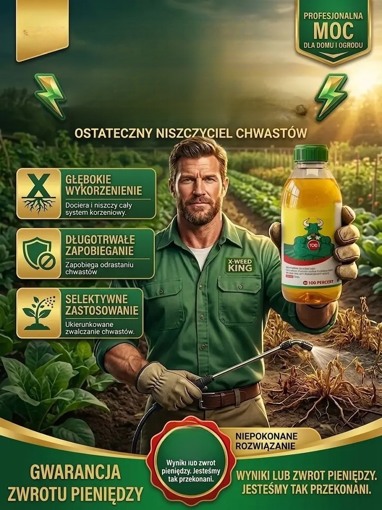 Super Mocny Środek na Chwasty i Korzenie - Działa w 24 Godziny!