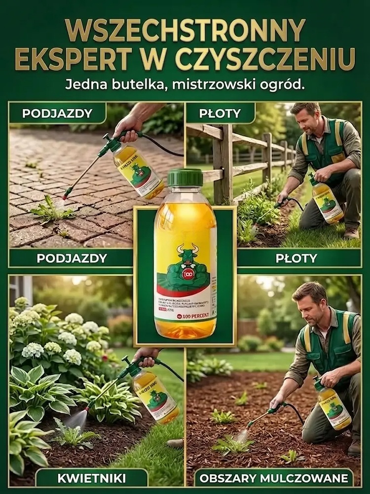 Super Mocny Środek na Chwasty i Korzenie - Działa w 24 Godziny!