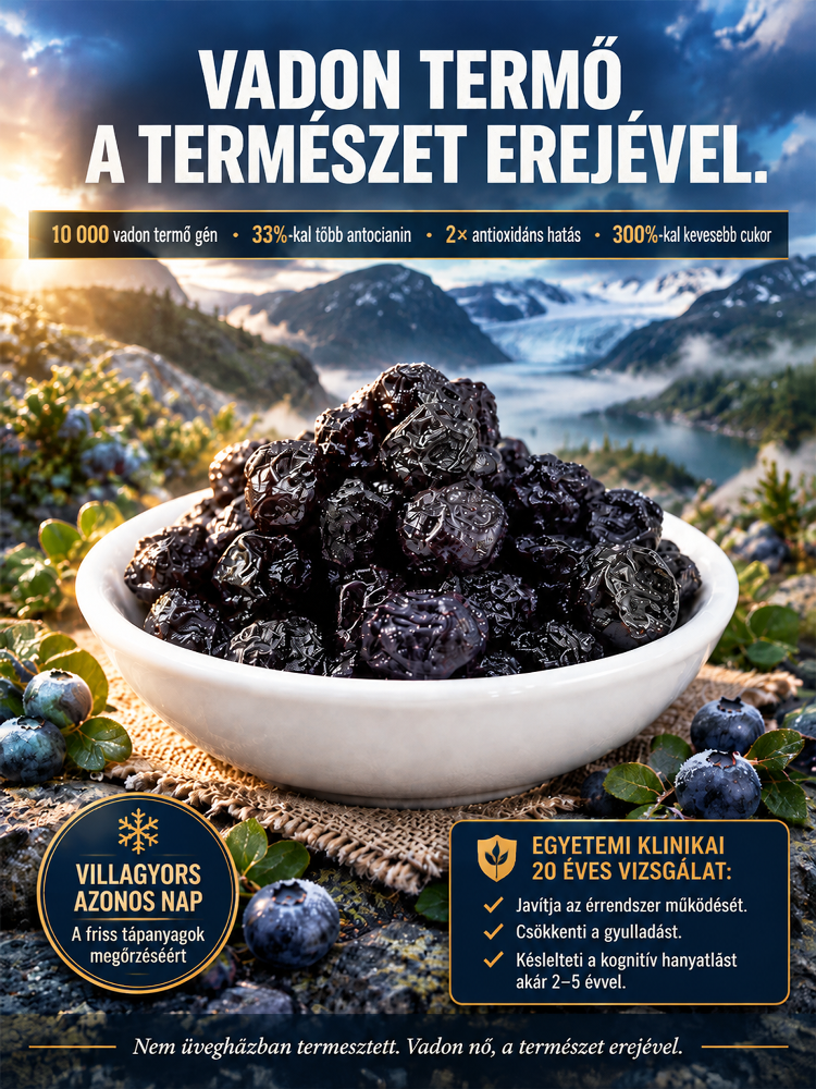 Prémium Hegyvidéki Áfonya Kapszula/Szemét Védelmére - 50% Kedvezmény + Ingyenes Szállítás