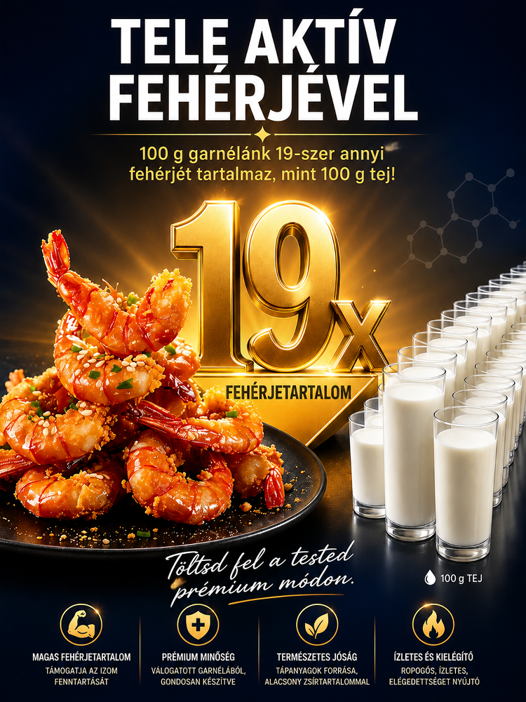 Ropogós Arany Garnéla | 2 Csomag - 75% OFF