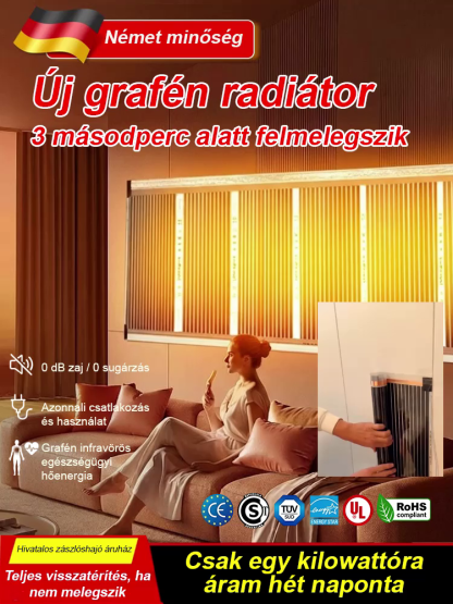 Grafén Falmelegítő | 3 Másodperces Gyorsfűtés | -50%