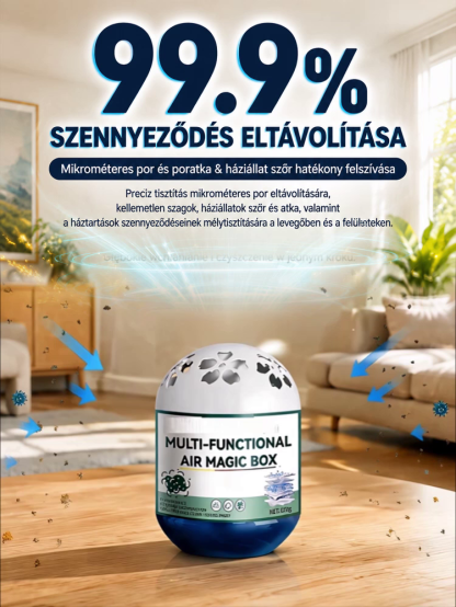 99,9%-os Pormentesítő Mágikus Doboz – Intelligens Légtisztító & Porporszívó (50% OFF + Ingyenes Szállítás)