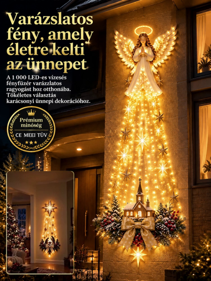 Elbűvölő világító karácsonyi 3D dísz LED fényekkel -55%