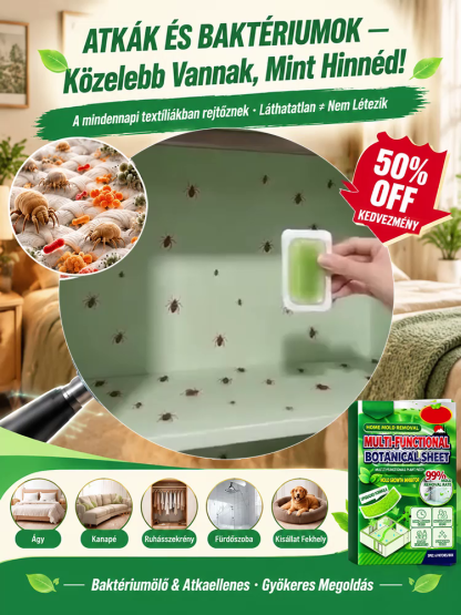 Természetes Antibakteriális Penészölő Lap Otthoni Védelemre - Biztonságos Formula, Féláron