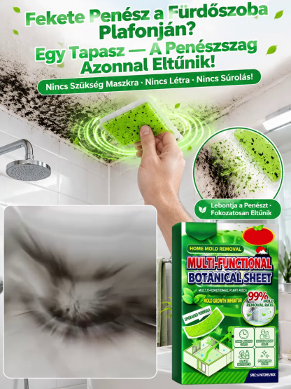 Természetes Antibakteriális Penészölő Lap Otthoni Védelemre - Biztonságos Formula, Féláron