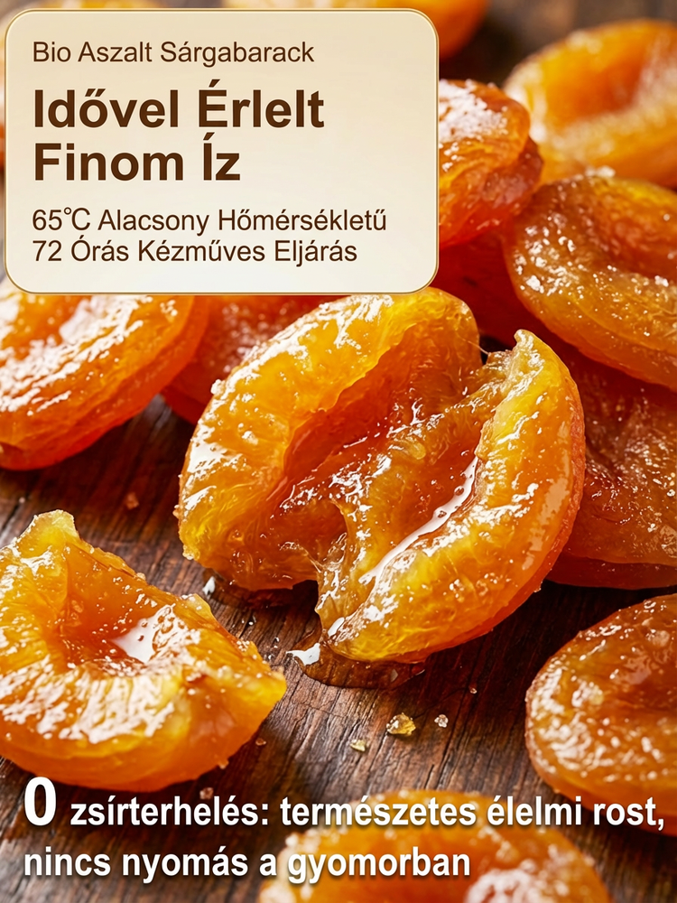 Prémium Szárított Sárgabarack | 1+1 INGYEN | Cukormentes Egészséges Snack Akció -75% 
