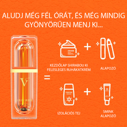 5x C-Vitaminos Arckrém - 4 az 1-ben Sminkalap és Korrektor 50%