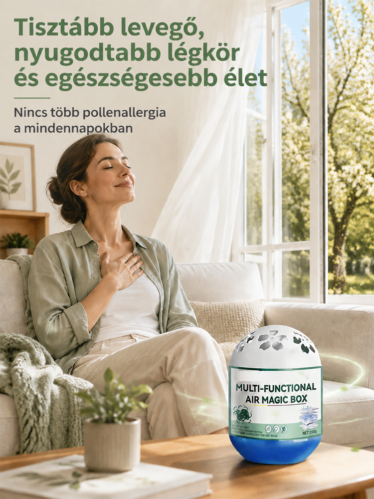 99,9%-os Pormentesítő Mágikus Doboz – Intelligens Légtisztító & Porporszívó (50% OFF + Ingyenes Szállítás)