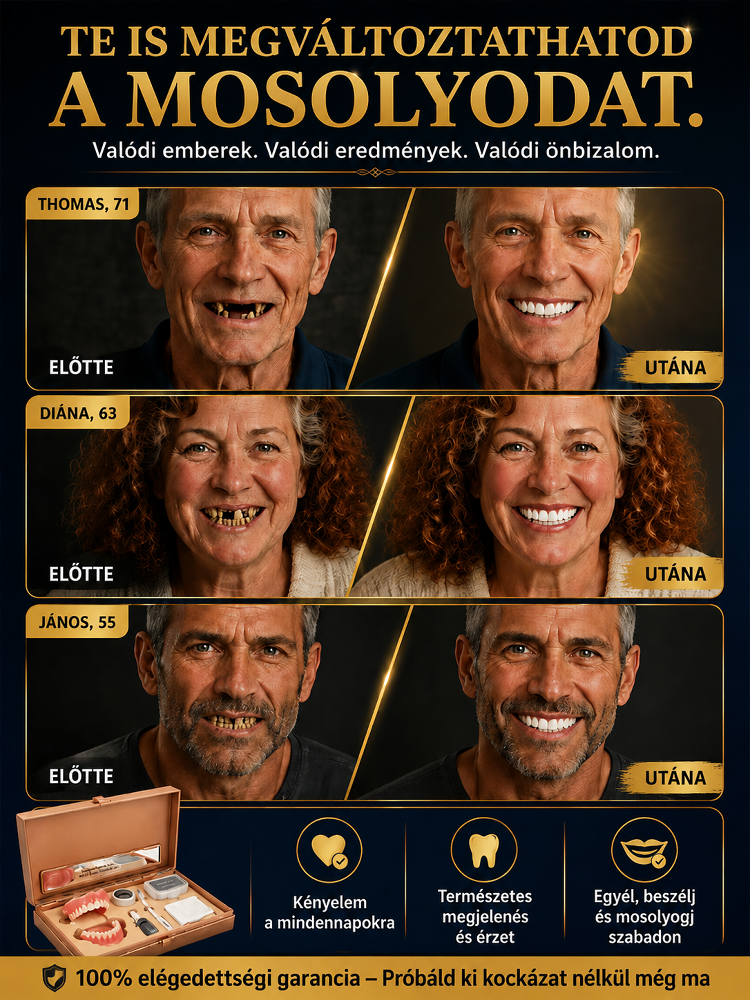 Azonnali Tökéletes Mosoly Kozmetikai Fogsor 📦Utánvét + 80% Kedvezmény