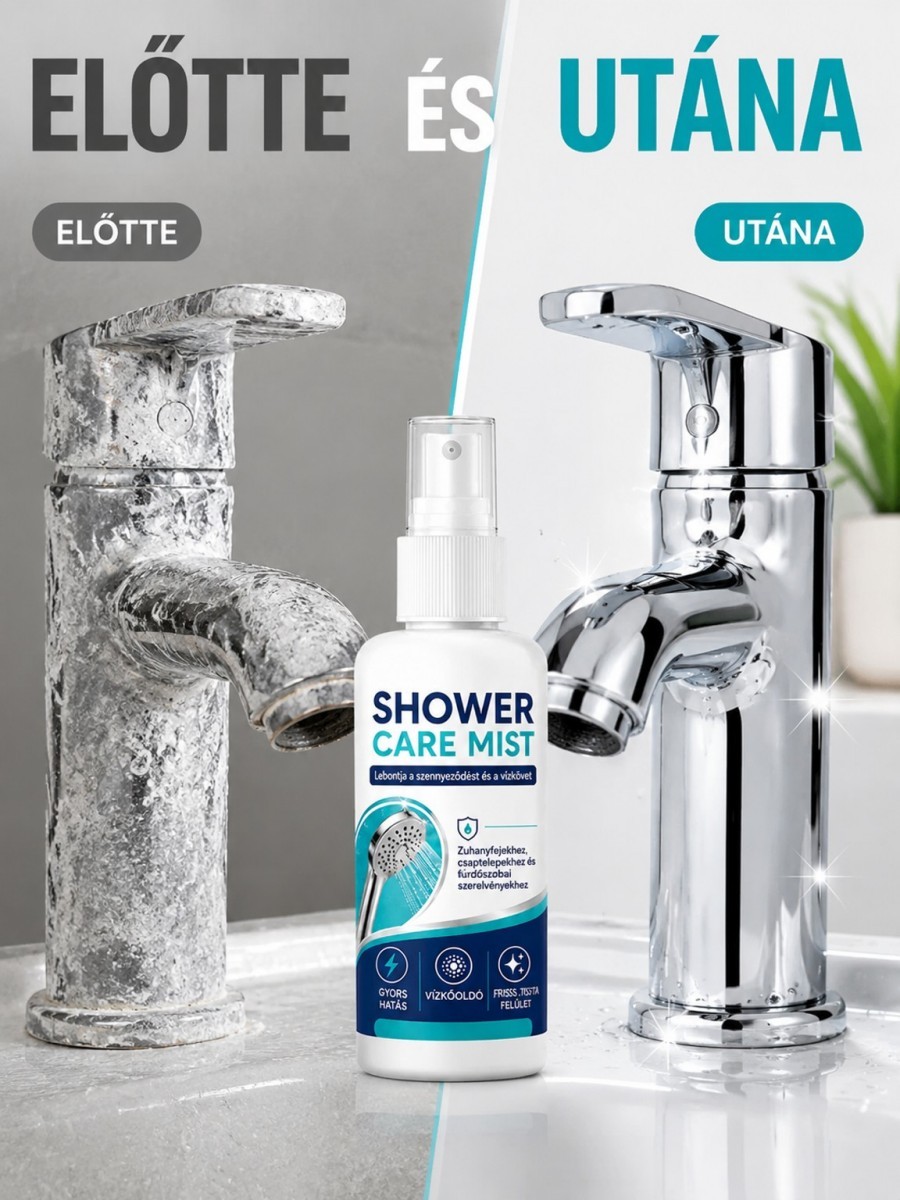 【-80%】🚿 Univerzális Vízkő Eltávolító, 3 Mp-es Vízkőoldó Permet - Ingyenes Szállítás 🚚