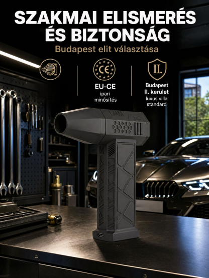 2 az 1-ben Profi Hordozható Turbó Fúvó🚗Autóhoz és Otthonra (-50%)