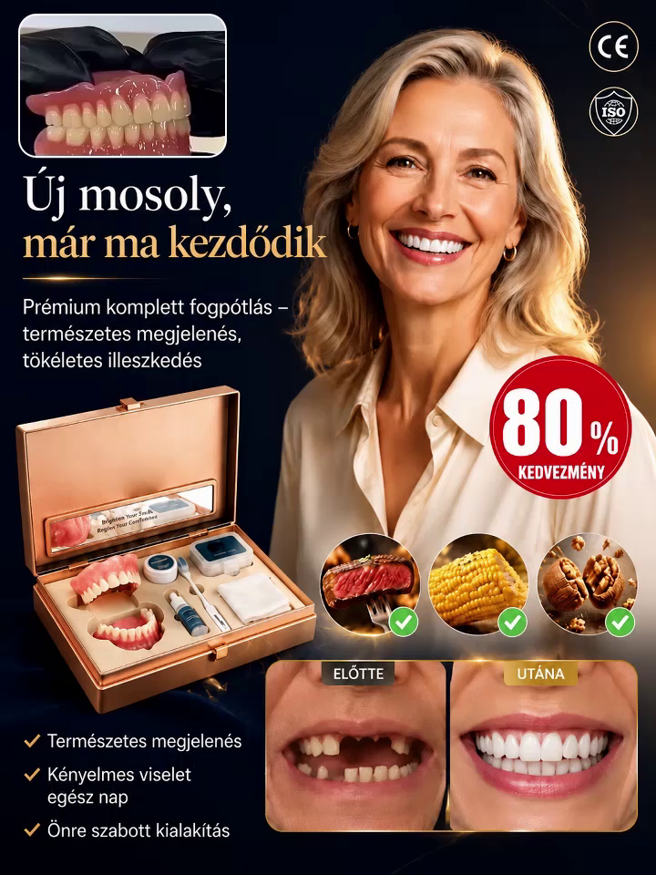 Azonnali Tökéletes Mosoly Kozmetikai Fogsor 📦Utánvét + 80% Kedvezmény