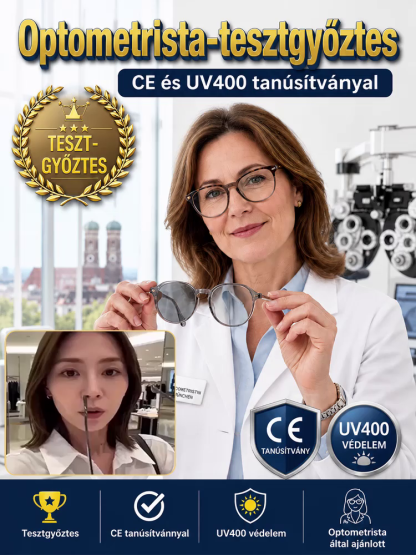 👓Német Szabványú Prémium Progresszív Szemüveg |💰 -50%, Utánvét, 14 Napos Próba🛡️