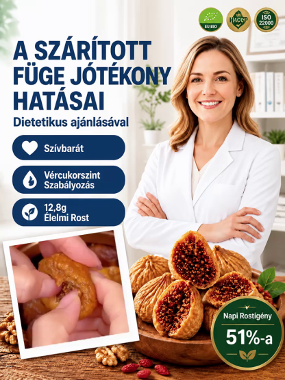 👍“Arany Cseppek” Kézműves Napon Szárított Füge – Bűntudatmentes Egészséges Snack