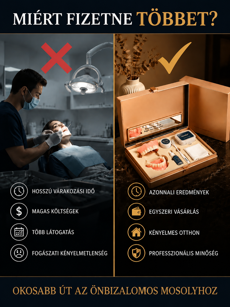 Azonnali Tökéletes Mosoly Kozmetikai Fogsor 📦Utánvét + 80% Kedvezmény