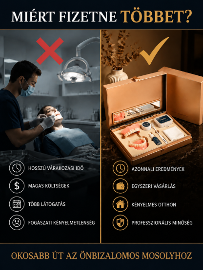 Azonnali Tökéletes Mosoly Kozmetikai Fogsor 📦Utánvét + 80% Kedvezmény