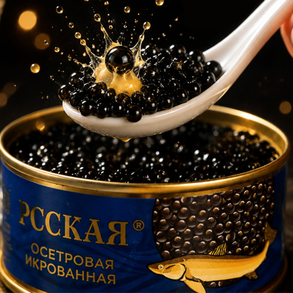 👍Prémium Európai Fekete Kaviár – 100% Tiszta Természetes Luxus (40% OFF)