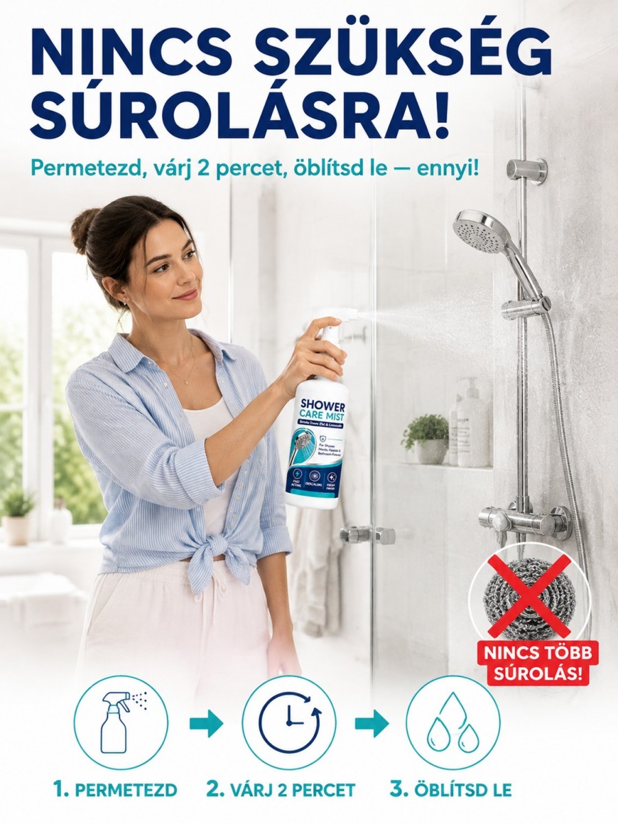 【-80%】🚿 Univerzális Vízkő Eltávolító, 3 Mp-es Vízkőoldó Permet - Ingyenes Szállítás 🚚