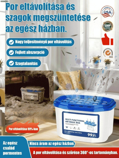【🤝 Utánvét】Többfunkciós Levegőtisztító: 99.9% Por- és Baktériumszűrés